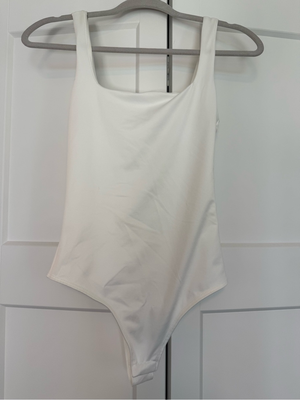 Live in the Moment White Top - Square Neck